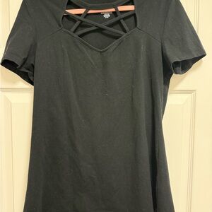 Torrid Foxy Strappy Short Sleeve Top Size 1